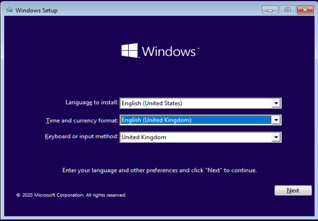 Windows OS Installation